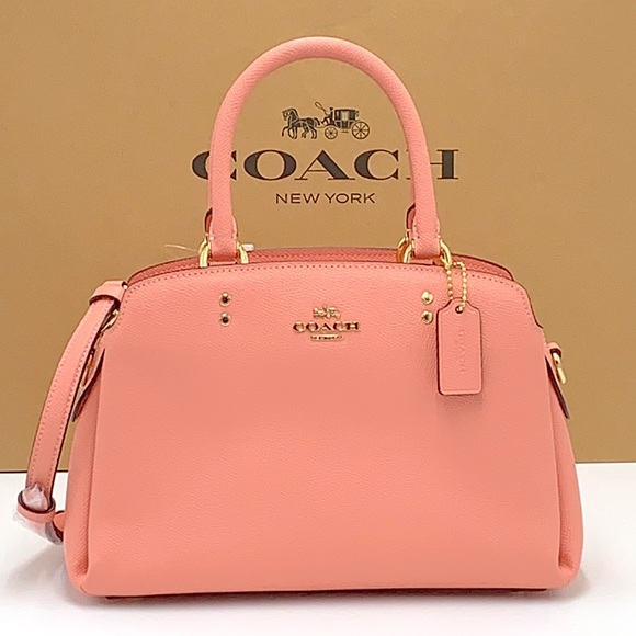 Coach Handbags - Coach Mini Lillie Carryall
Gold/Candy Pink